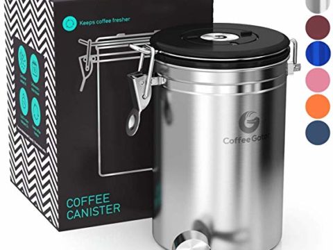 Image for Coffee Gator Coffee Canister Stainless Steel Coffee Container&nbsp;