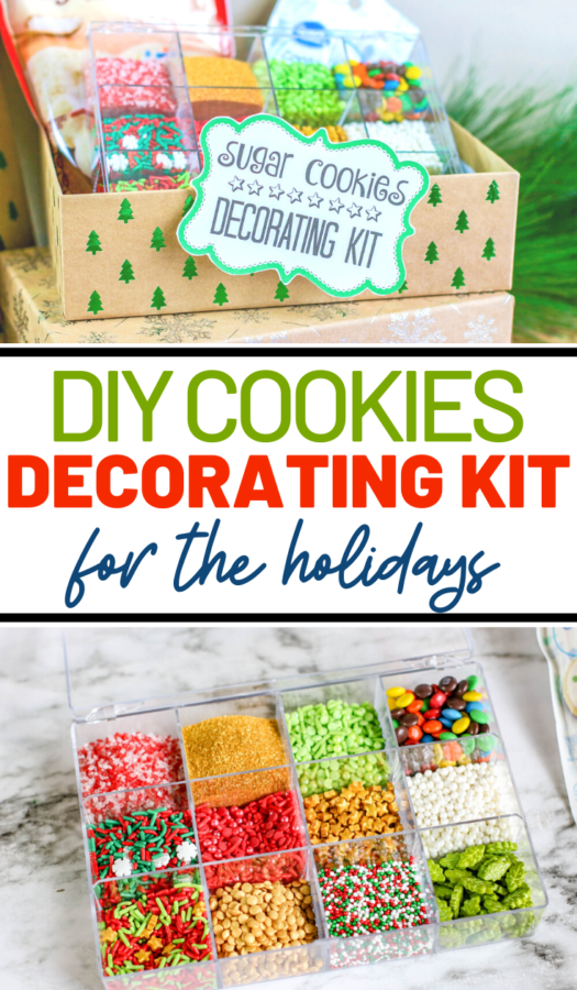 If you know someone who is a baking queen during the holidays, then you should certainly consider this DIY Cookie Decorating Kit as a gift!