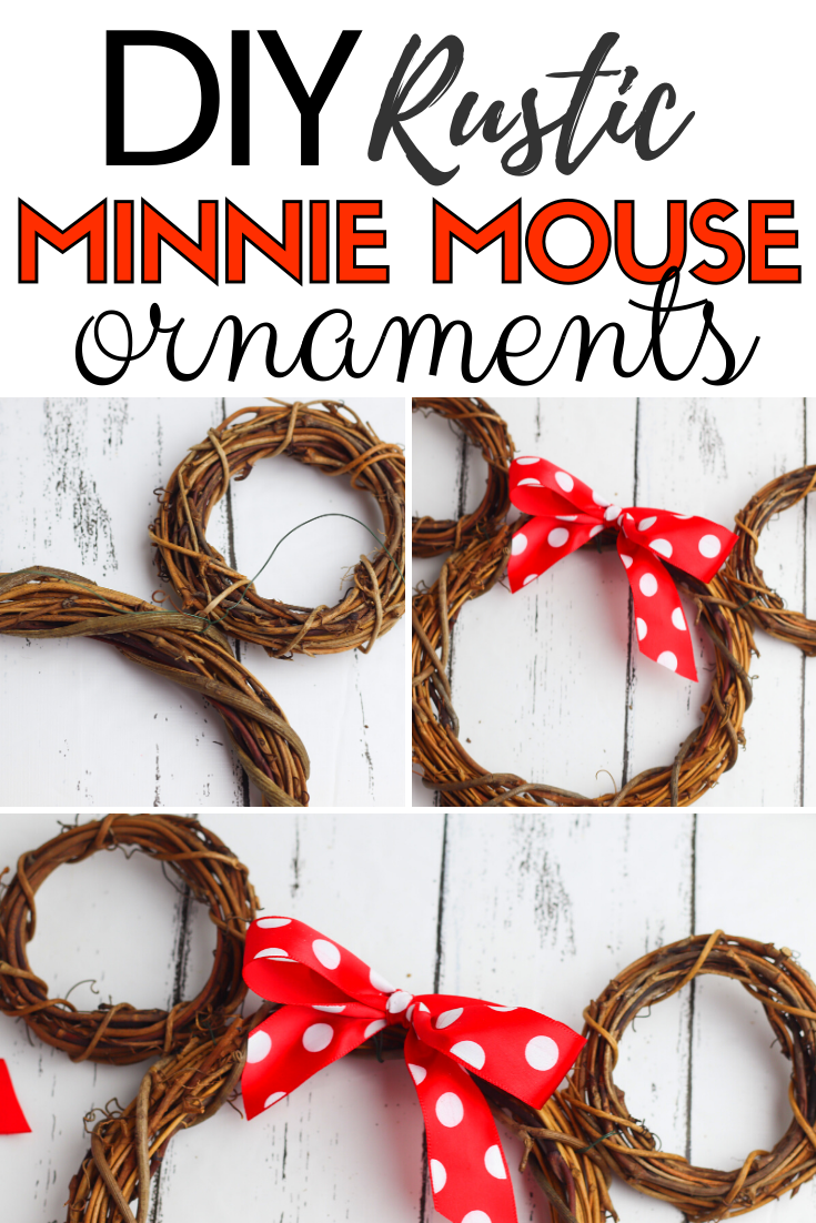 Rustic Diy Mickey Mouse Ornaments - But First, Joy