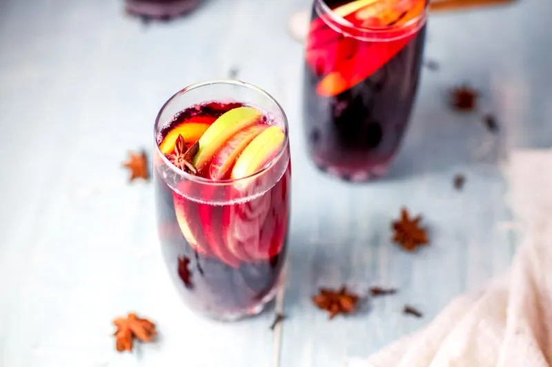 Yummy Holiday Sangria By the Glass