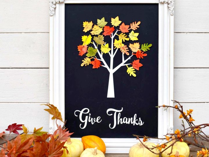 Image for Thankful Tree Craft Home Decor for Thanksgiving