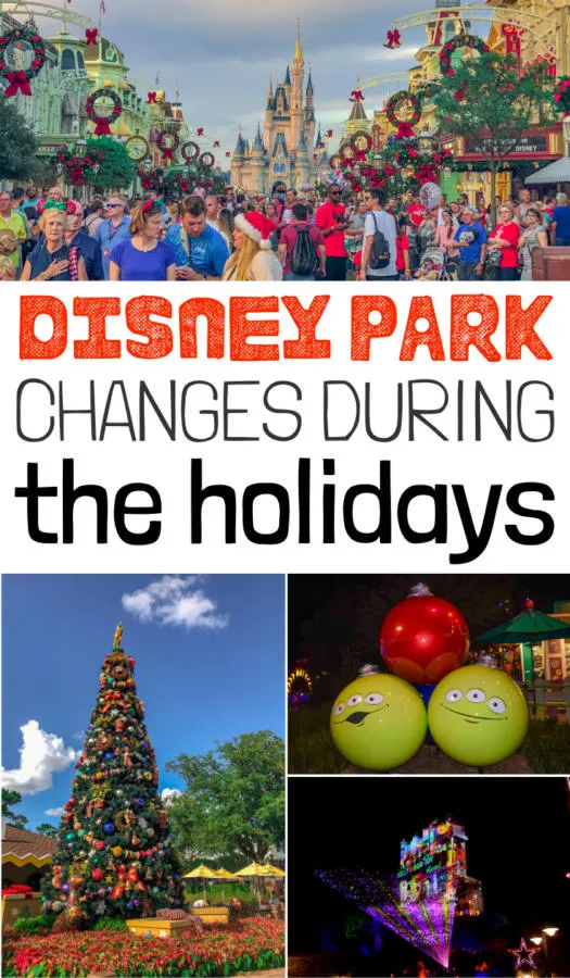 There are so many lovely and fun Disney Park changes during the holidays that you MUST know about when planning your holiday vacation.