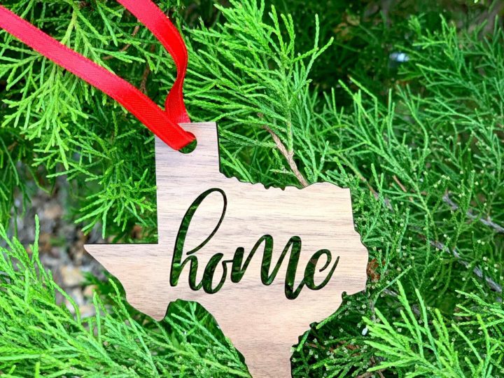 Image for Home State Wooden Ornament