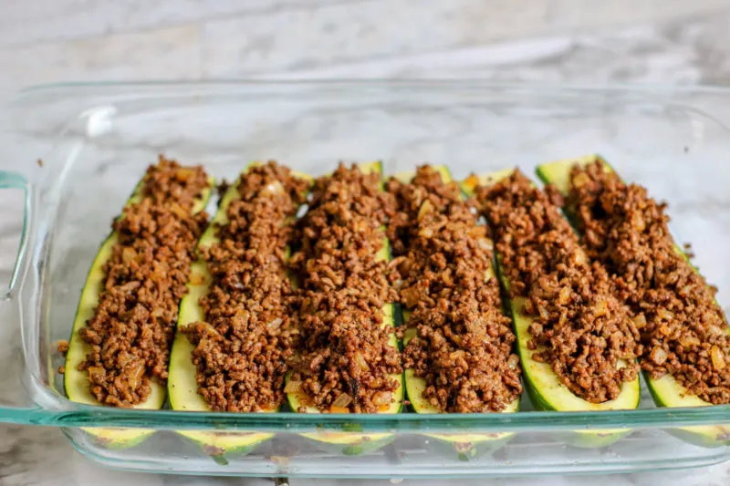 How to Stuff Zucchinis with Ground Beef