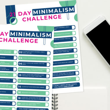 Minimalism Challenge Checklist Free Download