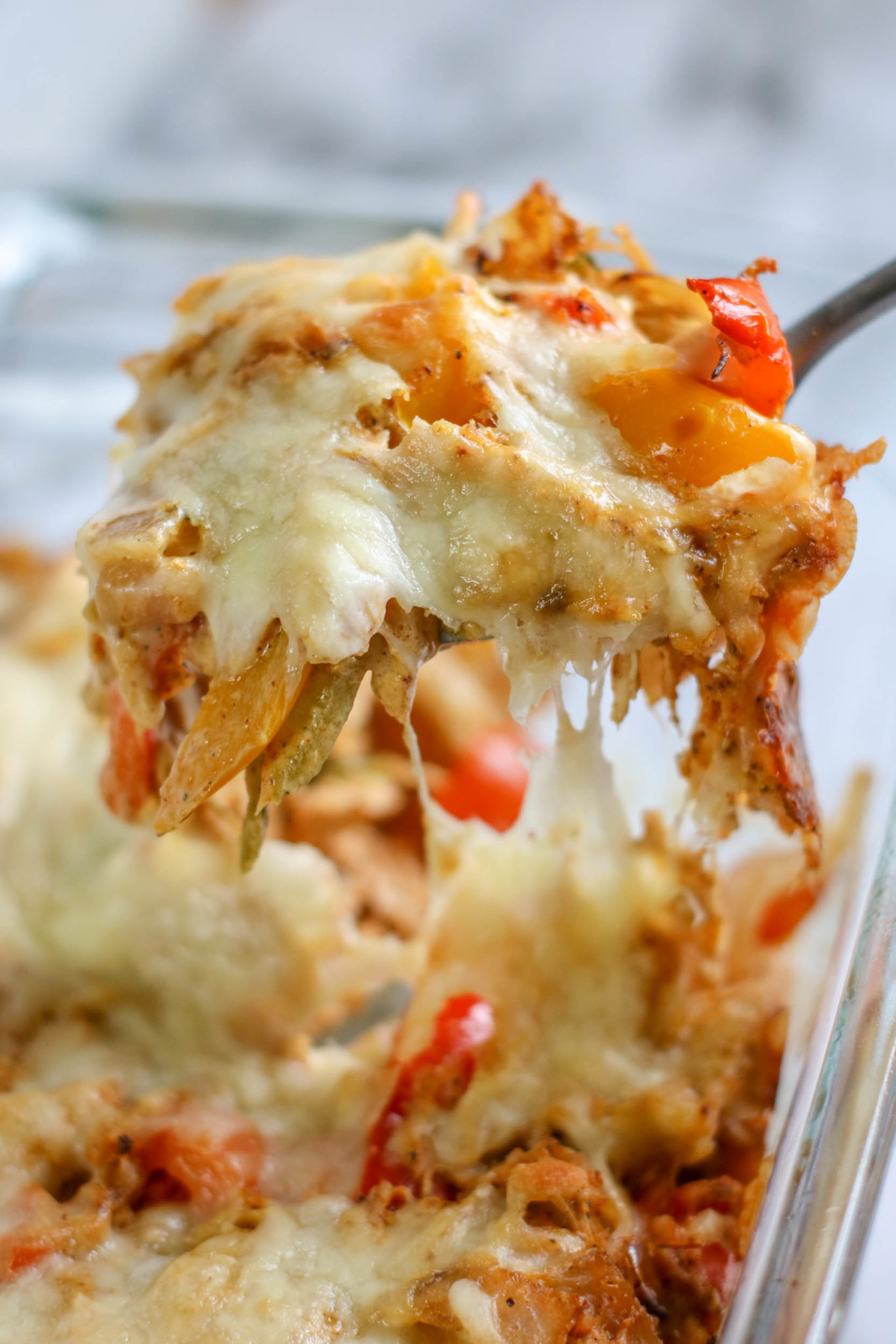 Chicken Fajita Casserole (Low Carb) Recipe But First, Joy