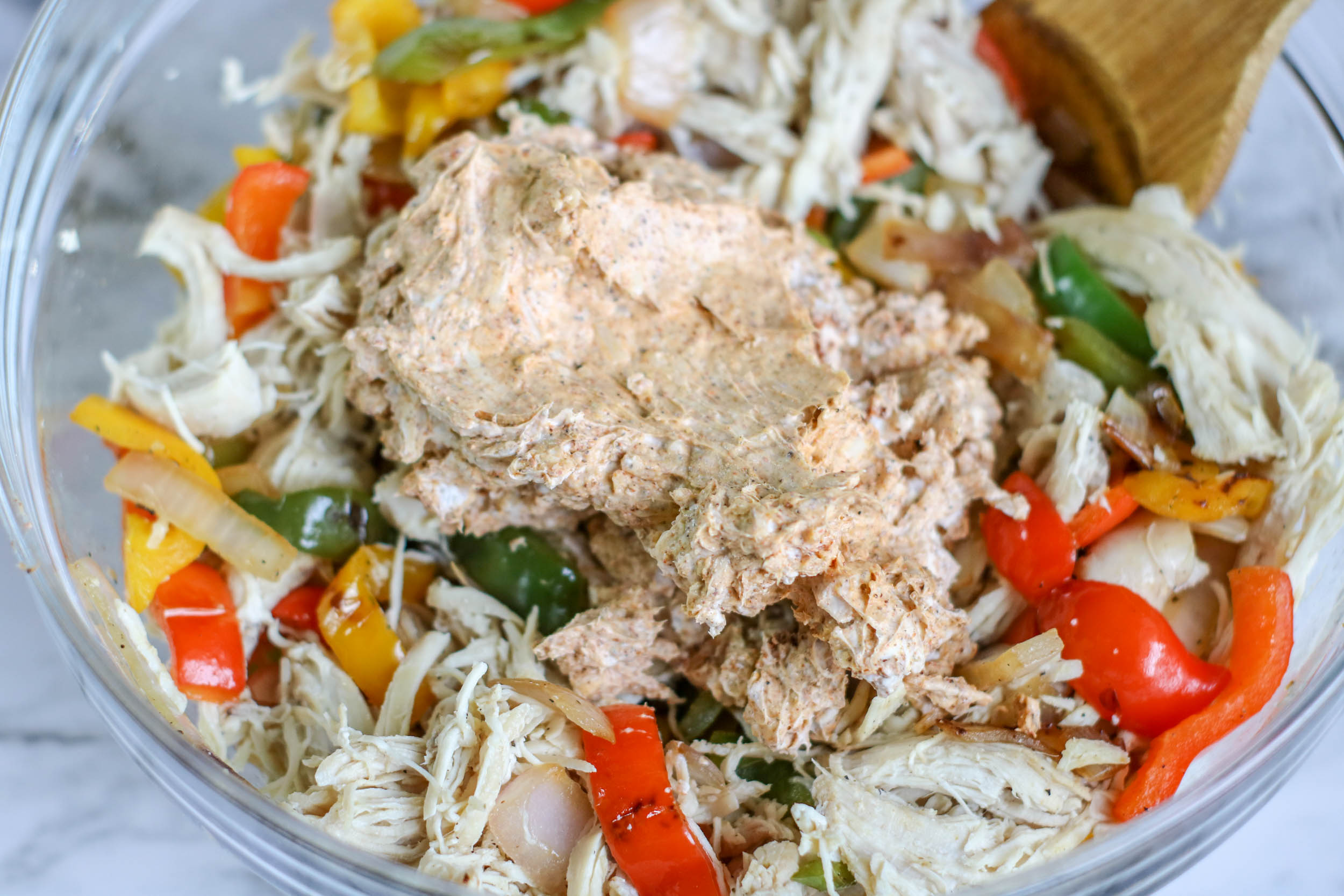 Chicken Fajita Casserole (Low Carb) Recipe But First, Joy