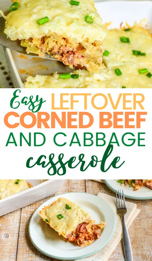 If you're wondering what to do with that leftover corned beef & cabbage after St. Patrick's Day, you'll love this easy leftover corned beef rueben casserole. This is a great keto casserole that's full of flavor.