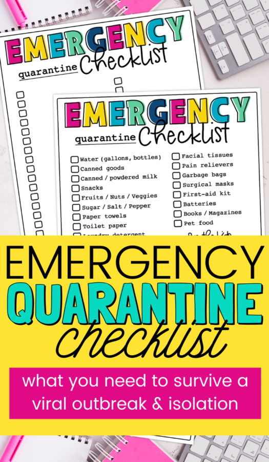 Outbreak Checklist Supplies Free Printable