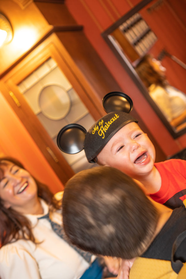 First Haircut at Disney Magic Kingdom