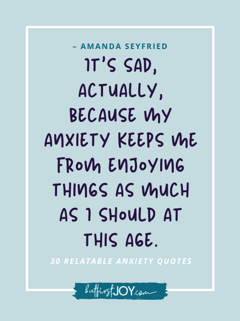 Amanda Seyfried Anxiety Quotes