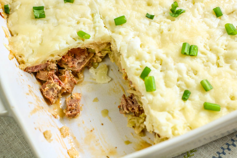 Leftover Corned Beef Reuben Casserole Keto Friendly But First Joy