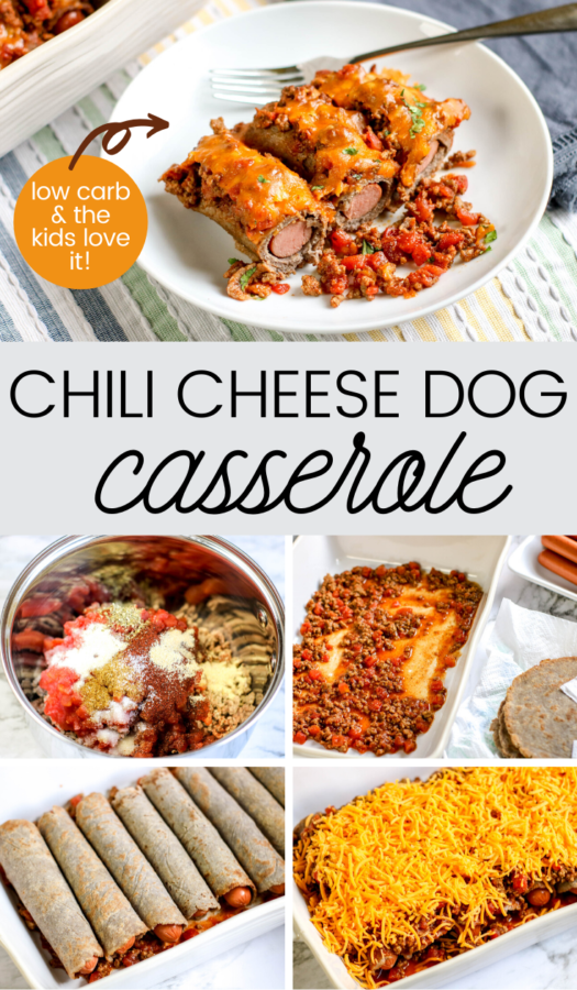 If you're looking for an easy family meal that the kids will love – this chili cheese dog casserole will do the trick. It's a low carb dinner option using ingredients you probably already have.