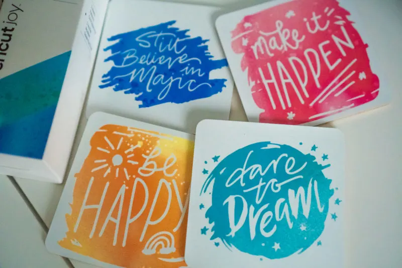Tips for making coasters with infusible ink transfer sheets