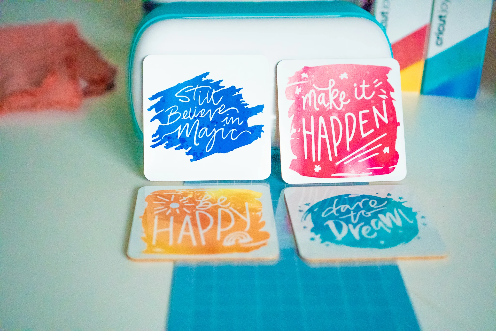 How to make coasters with cricut joy infusible ink _ 1