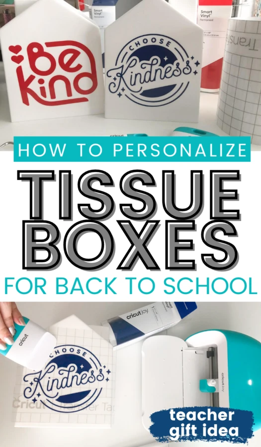 How To Personalize Tissue Boxes with Cricut