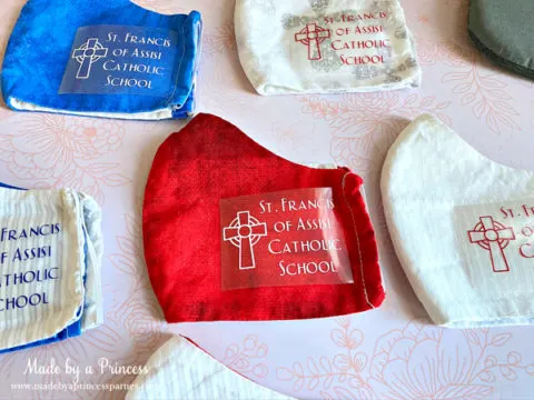 Image for 2. Personalized Face Masks To Match School Uniforms