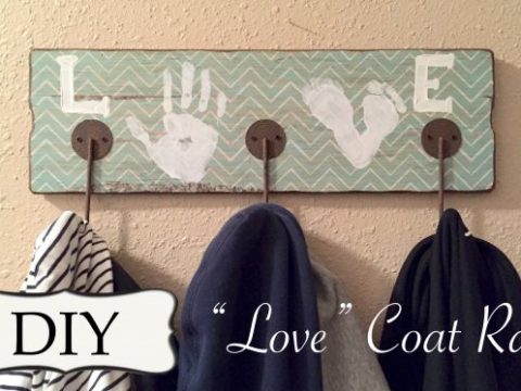 Image for "LOVE" Kids Handprint Coat Rack