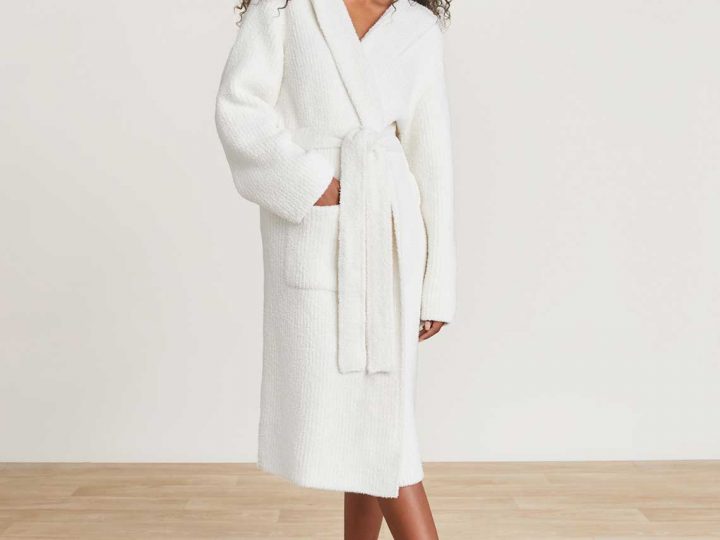 Image for 12. Ribbed Hooded Robe | Barefoot Dreams