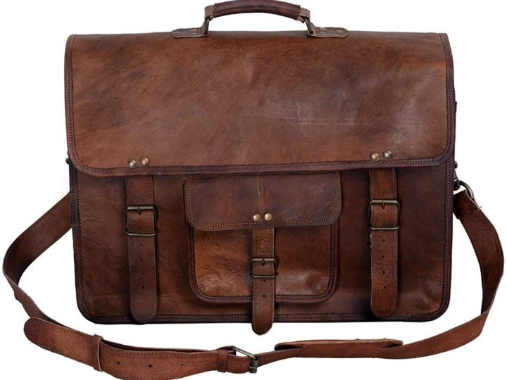 Image for 11. Leather Satchel for Laptops