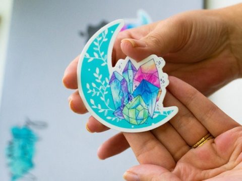 Image for Moon Crystals Sticker