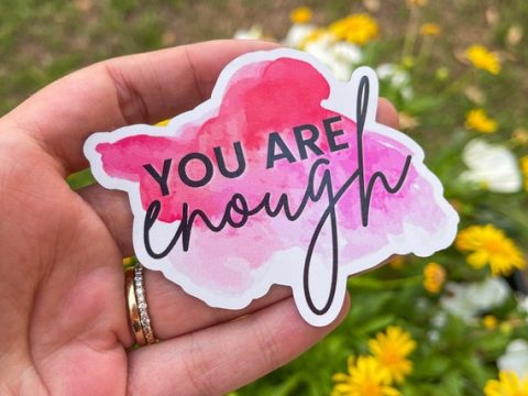 Image for You Are Enough Magnet / Positive Affirmation Magnet / Self | Etsy