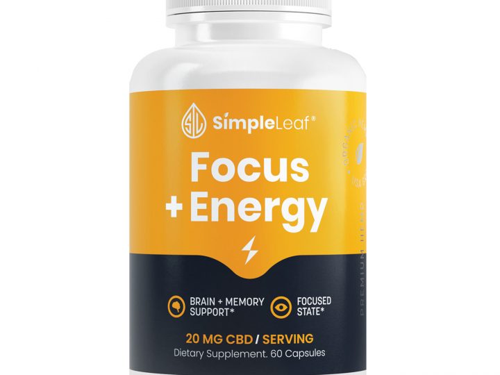 Image for Natural Focus Energy CBD Capsules | Simple Leaf CBD