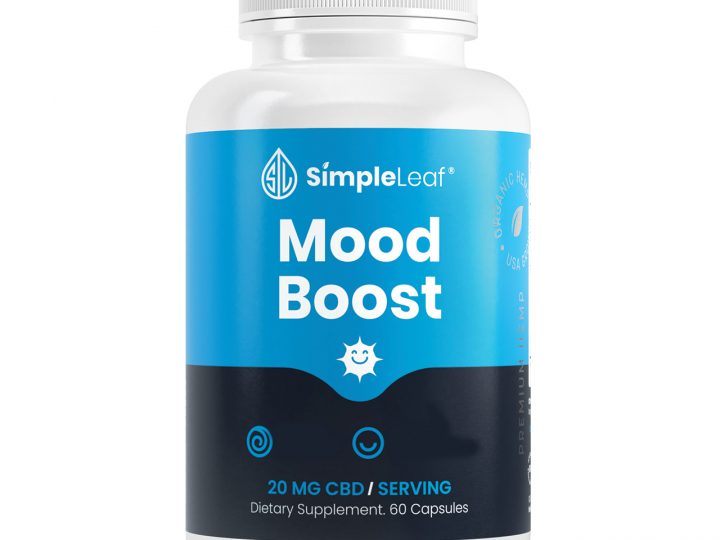 Image for SimpleLeaf CBD Mood Boost Stress Relief Supplement