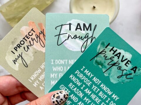 Image for 52 Positive Affirmation Cards Deck for Women &ndash; But First, Joy