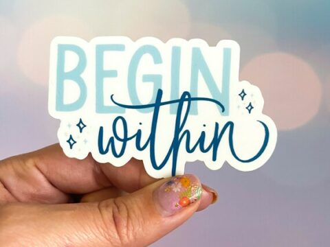 Image for Begin Within Sticker