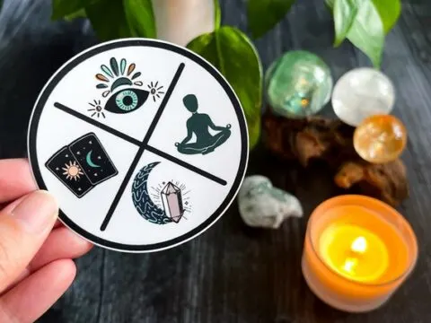 Image for Spiritual Sticker from But First, Joy