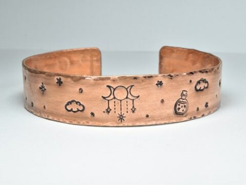 Image for Celestial Witchy Copper Bracelet from Uncommon Spirit Co.