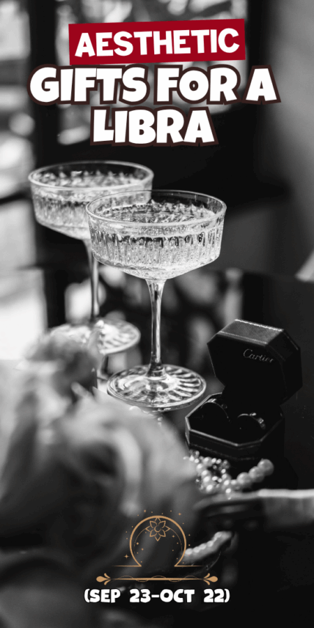 aesthetic gifts for a libra champagne glasses