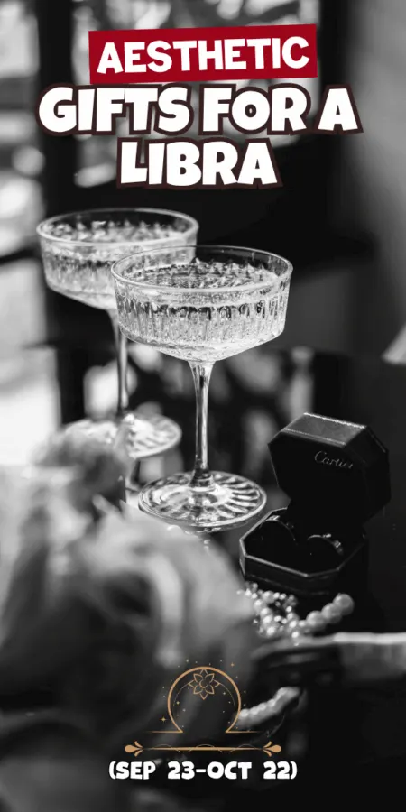 aesthetic gifts for a libra champagne glasses