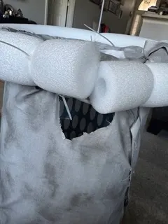 pool noodles tornado halloween costume