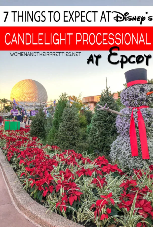 Wondering what to expect from the Disney Candlelight Processional at Epcot? I've attended multiple times, so I've got a some great tips for anyone looking to attend. And, yes. It's worth it!  #DisneyChristmas #DisneyHolidays #Epcot #CandlelightProcessional 