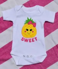 Pineapple Baby Girl Bodysuit