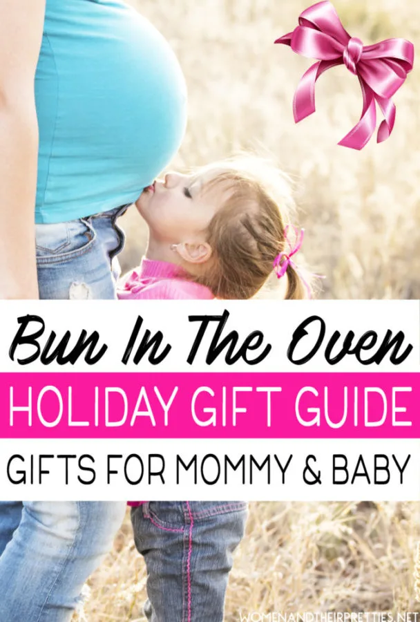 Looking for gift ideas for a mama with a bun in the oven? I've gathered a list of the top gifts ideas for baby showers, holidays, & more! Spoil the mom-to-be and new baby this year!
