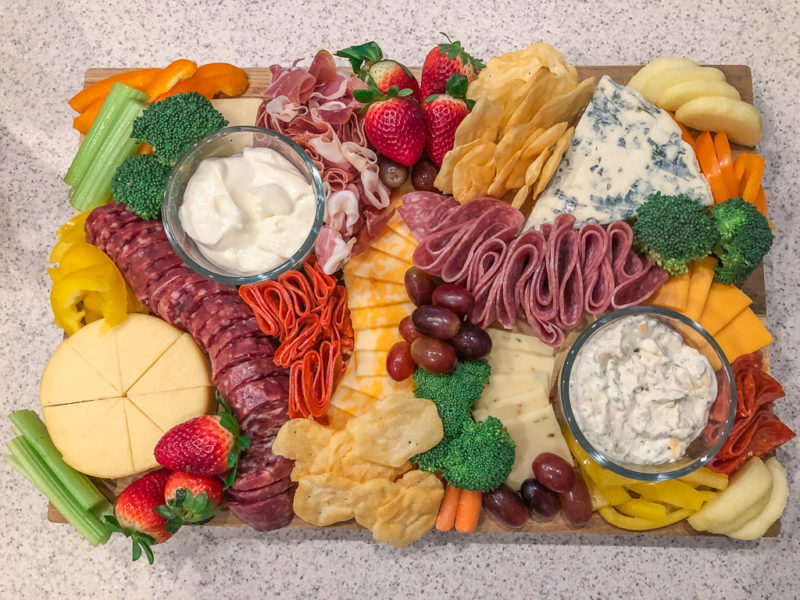 DIY CHARCUTERIE BOARD for game day