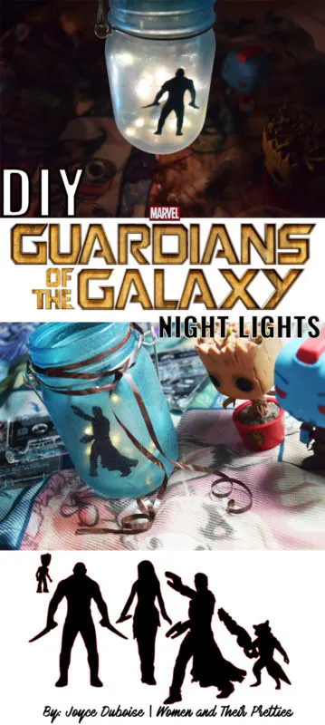 DIY Guardians of the Galaxy Night Light – an easy Guardians on the Galaxy craft! #GotGVol2