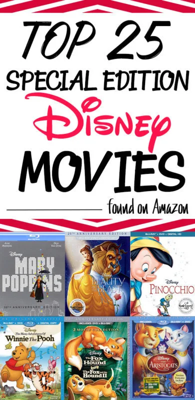 Disney loves to surprise up by re-releasing the Disney classic movies that we all love! They are slowly releasing the movies from the vault in with Disney Special Editions on Blu-ray. You can find these top 25 on Amazon right now. Get them while you still can!