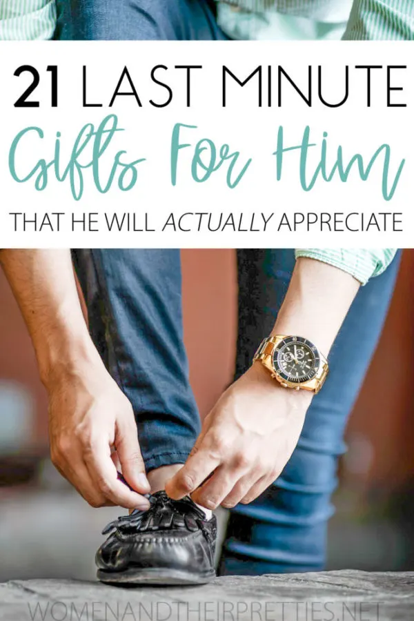 Bookmark this list for the next time you're shopping to find last minute gifts for him. Whether you're getting gifts for husband, dad, brother, son, or boyfriend – there's a little something here that he will actually appreciate. So, grab a gift now and he will never know that you procrastinated for as long as womanly possible.