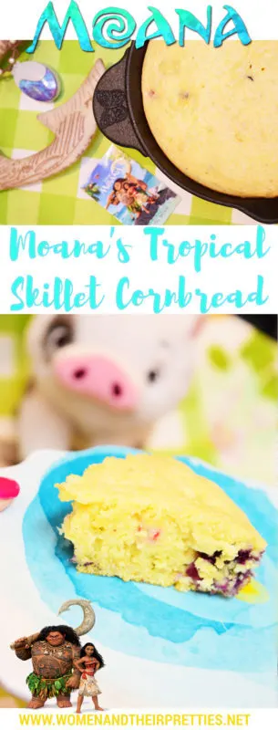 Moana's Tropical Skillet Cornbread Recipe – A Disney Inspired Moana Recipe & Disney Linky Party Wk. 4 #MoanaOnDigital