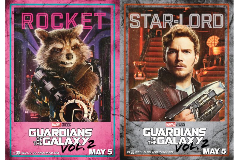 New Guardians of the Galaxy Vol 2 Character Posters – #GotGVol2Event