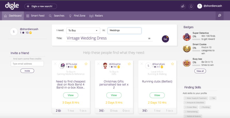 I'm using Digle to compare prices (and earn money) for my budget wedding (Bride-To-Be Series Vol. 2)