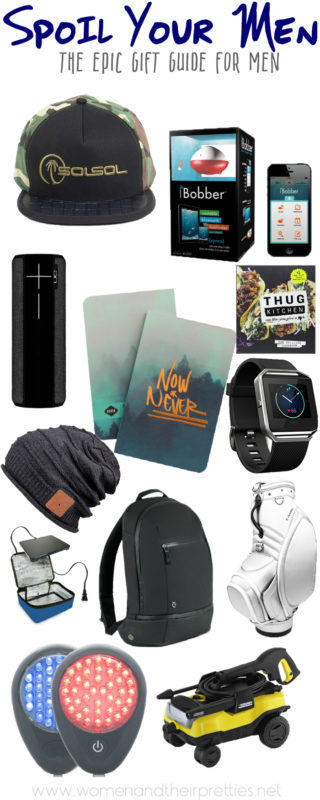 Men deserve to be spoiled too! Spoil your men with the ultimate gift guide for men! He will not be disappointed!