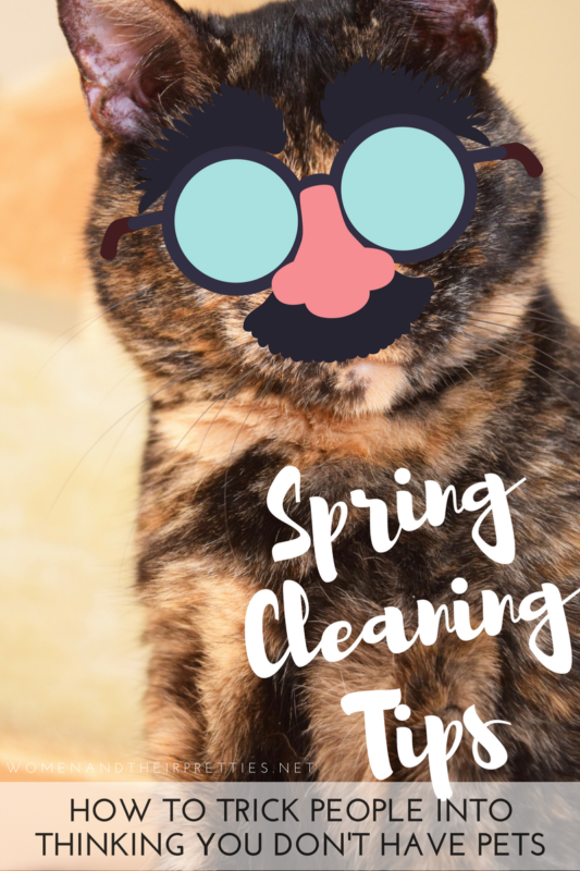 How to trick people into thinking your don't have pets – 6 Spring Cleaning Tips for Pet Parents