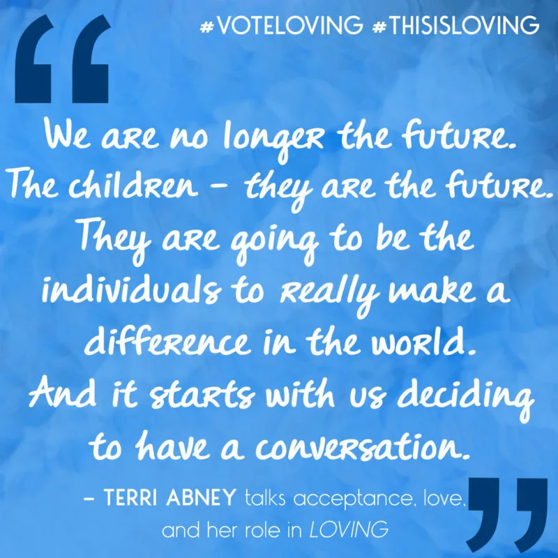 Loving's Terri Abney explains how conversations with children about love can change the world. #ThisIsLoving