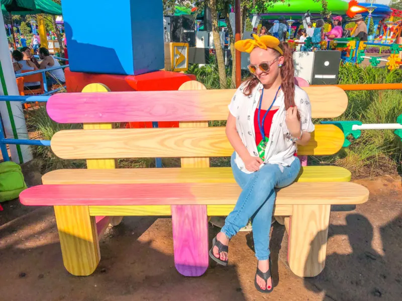 Toy Story Land Bucket List Popsicle Bench