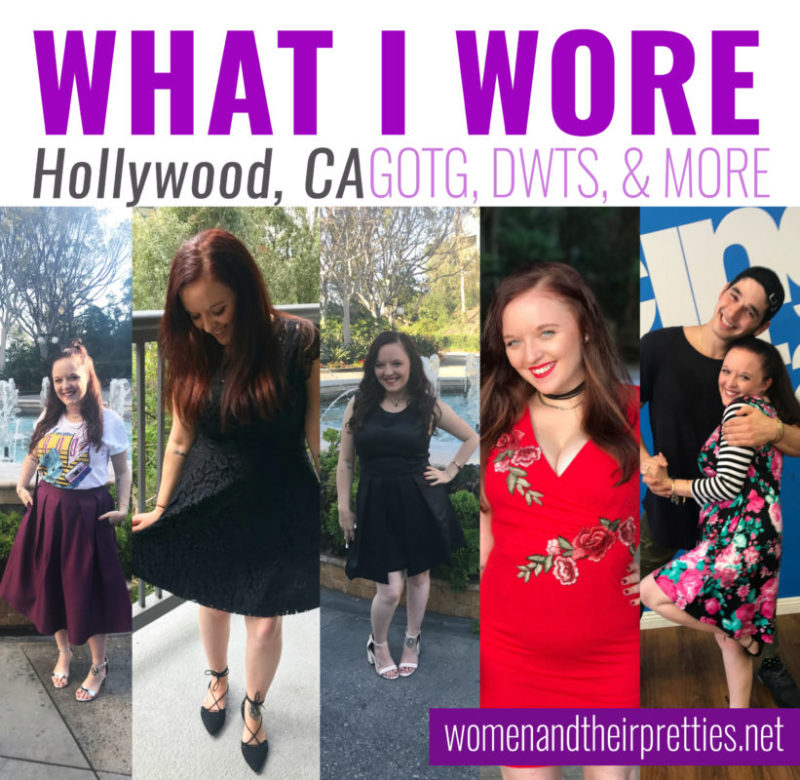 Let's talk about what I wore to the Guardians of the Galaxy Vol. 2 World Premiere, Descendants 2 Event, and DWTS lesson! I'll tell you exactly what I wore, where I got it, how I styled it, and what I almost wore in the unbiased post. This #GotGVol2event was hosted by Disney.